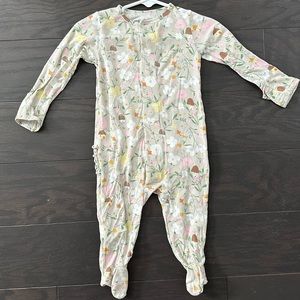 Magnetic Me Portabella Posies Modal Magnetic Ruffle Footie - size 3-6 months